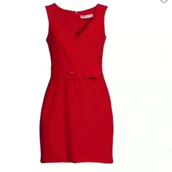 🍓NWT AMANDA UPRICHARD Gail Belted Mini Dress - Picture 2 of 11